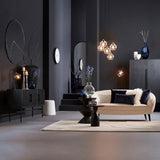 Elegant 5-Light Chandelier Ø61x66 cm Rakel - Matte Black & Clear Glass