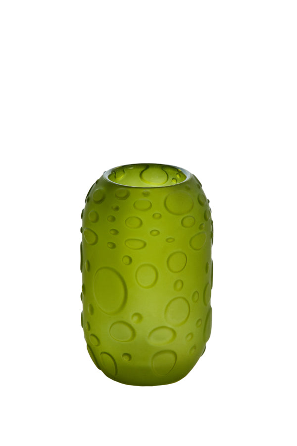 Finley Matte Light Green Glass Tealight Holder Ø8x13 cm