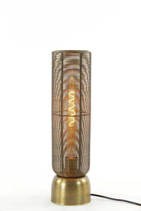 Antique Bronze Lezuza Table Lamp - Ø13.5x49.5 cm