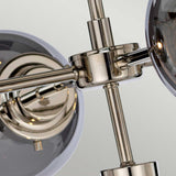 Kula Polished Nickel 5-Light Modern Retro Chandelier