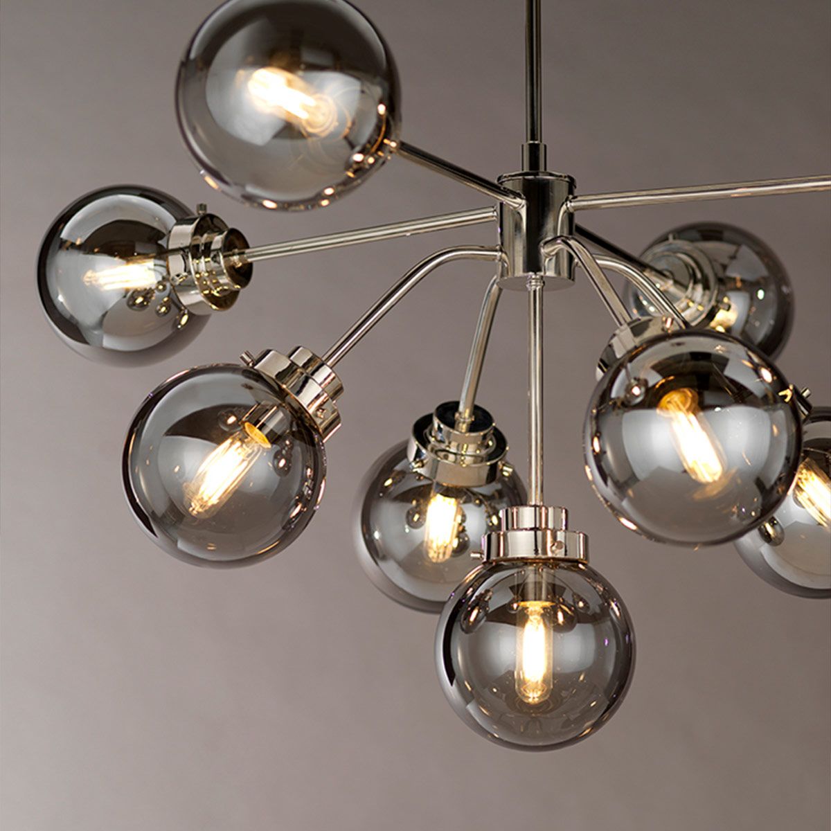 Lustrous Cascade 9-Light Modern Chandelier