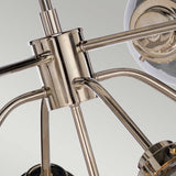 Lustrous Cascade 9-Light Modern Chandelier