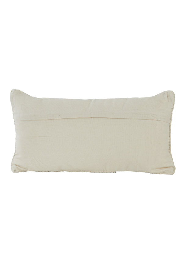 Matiana Cream-Black Rectangular Cushion 60x30 cm