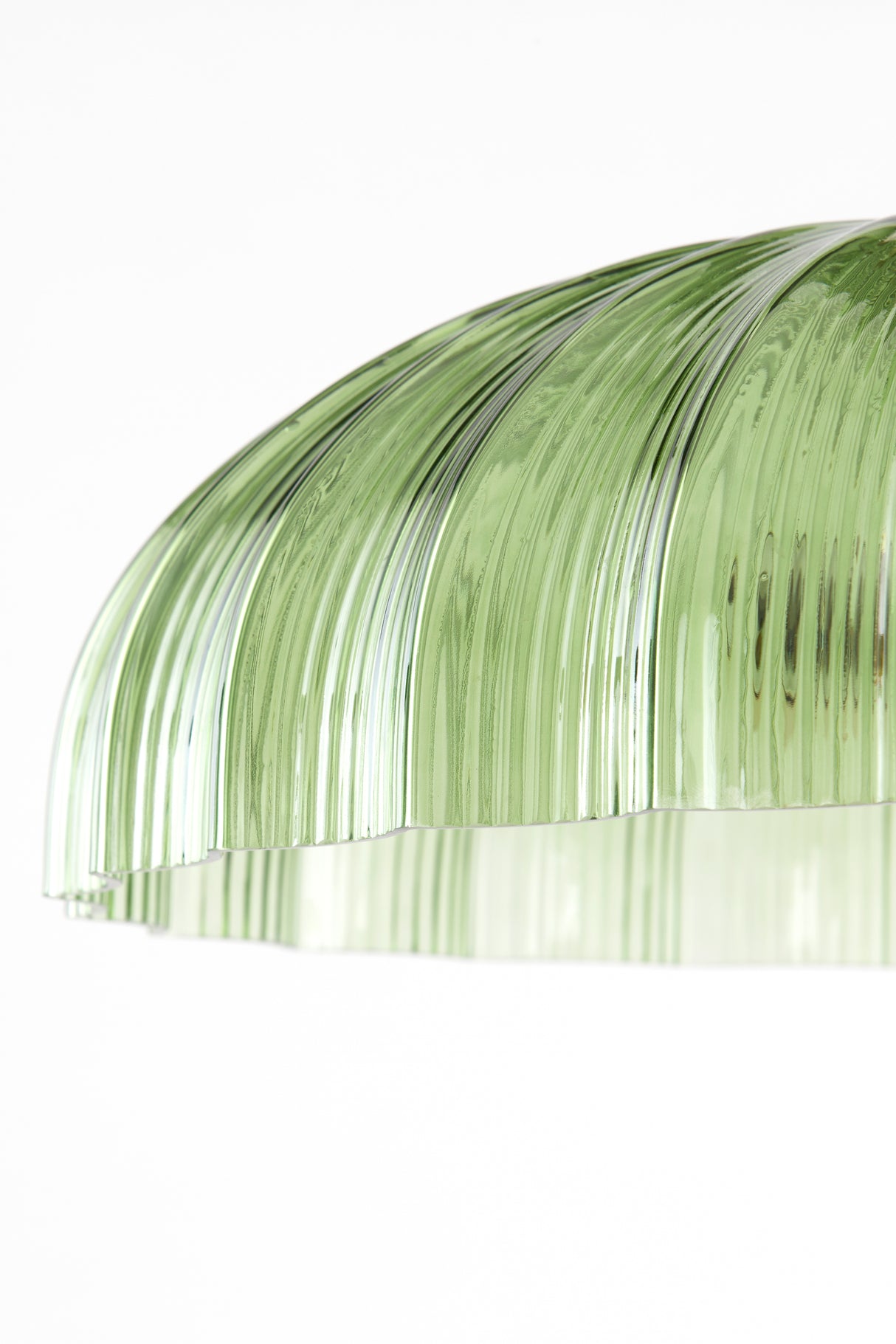 Elegant Green and Gold Double Bulb Glass Table Lamp, 50x51 cm