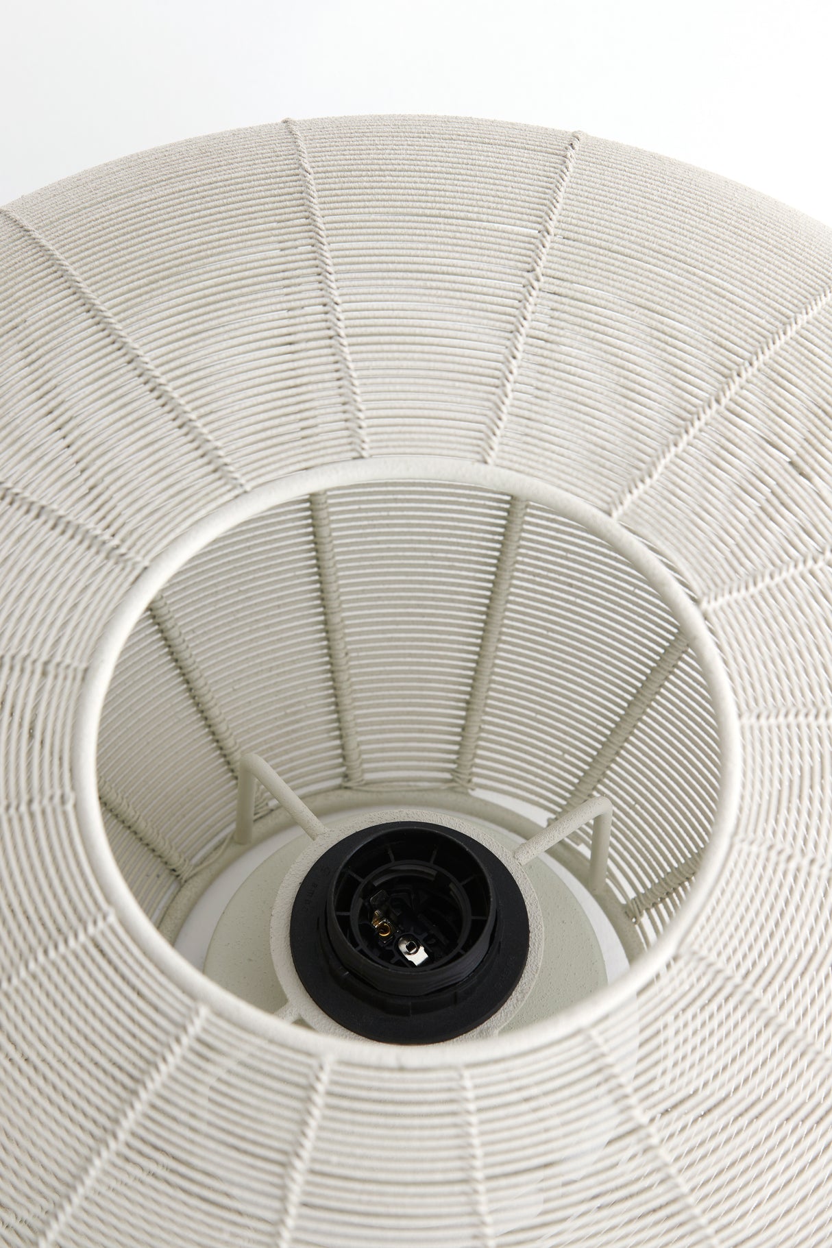 Elegant Bahoto Cream Ceiling Lamp, 51cm Diameter