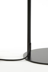Elegant Floor Lamp with Matt Black Frame and Smoked Glass Elements, 45x28x158 cm