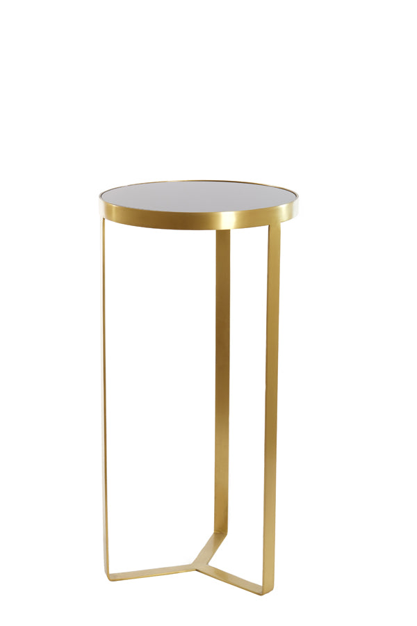 Sleek Black and Bronze Glass Pillar Ø40x80 cm