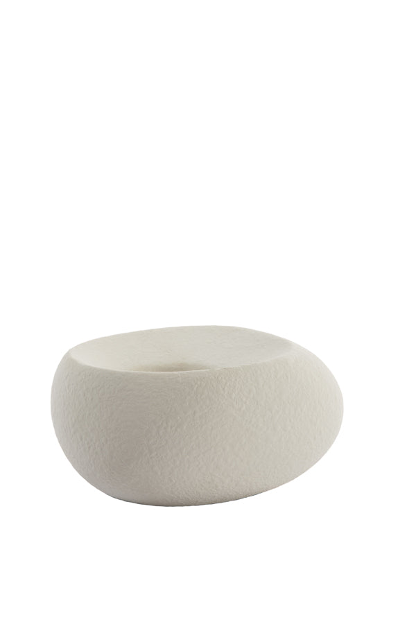 Cream Alka Ceramics Tealight Holder 16x16x9 cm