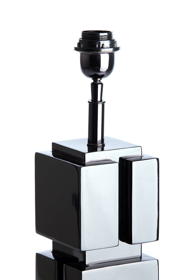 Elegant Caio Black Lamp Base, 11x11x68 cm
