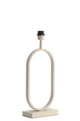 Elegant Cream Jamiri Lamp Base - 20x10x45 cm