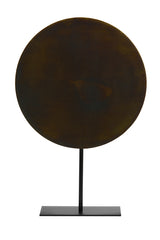 Artistic Ornamental Sculpture on Base in Antique Brown and Bronze Finishes — 40x10x60 cm