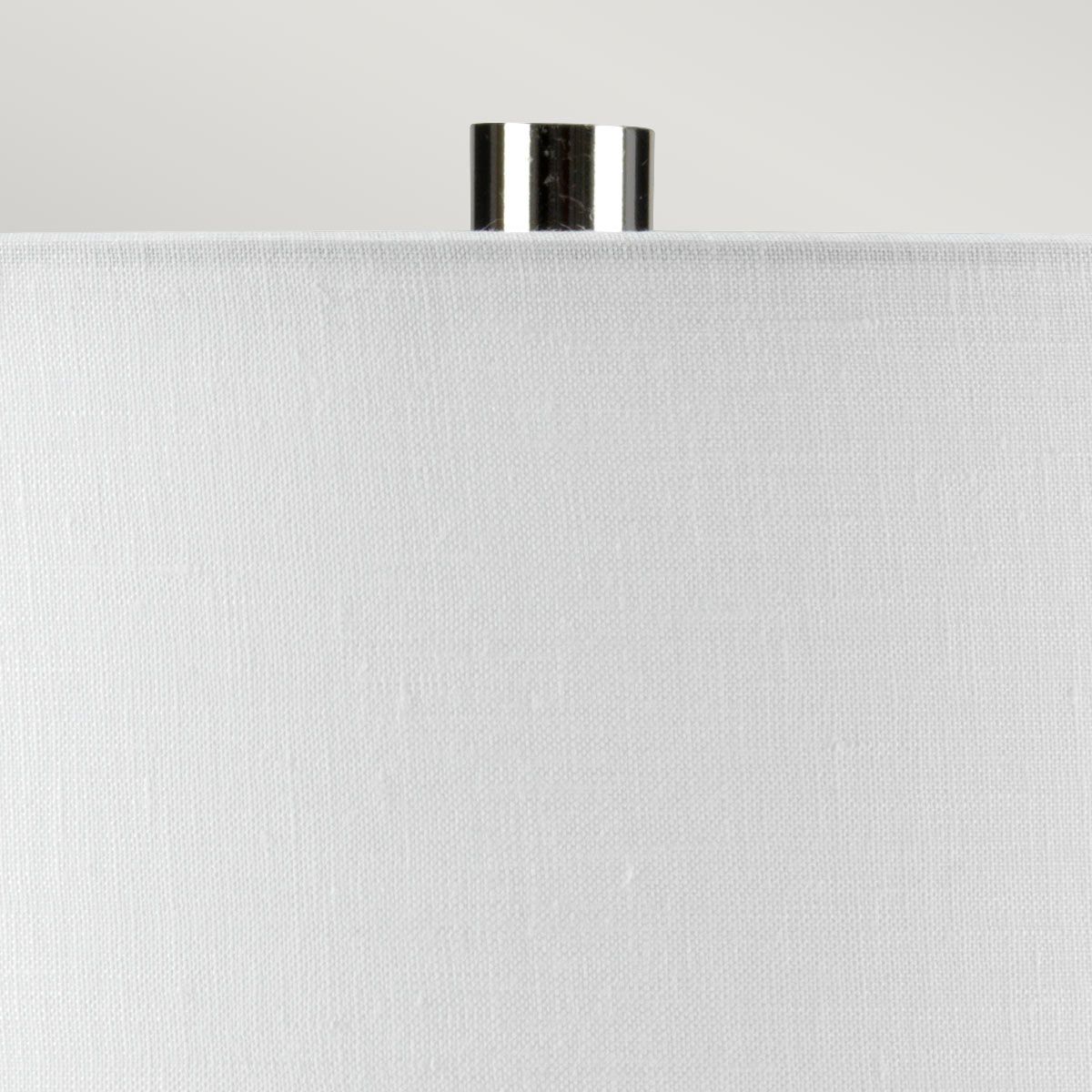 Laguna Turquoise & Graphite Glazed Table Lamp with Cream Linen Shade