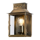 Lambeth Palace Brass Wall Lantern with Antique Finish