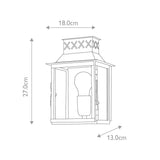 Lambeth Palace Brass Wall Lantern with Antique Finish