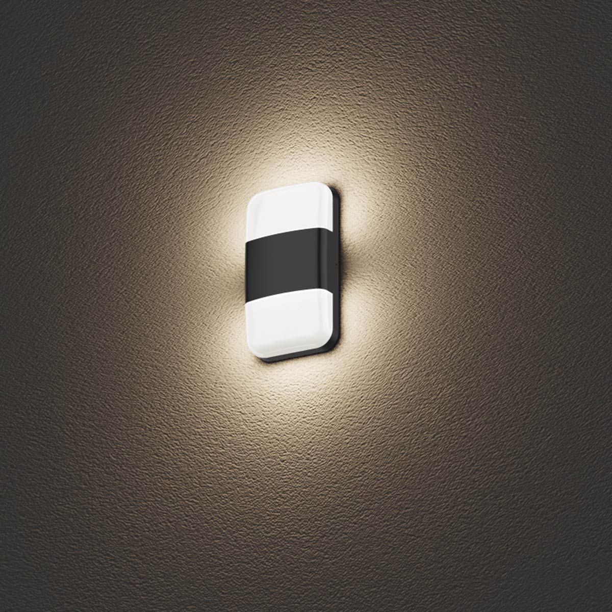 LarsLED Modern Black Exterior Wall Light