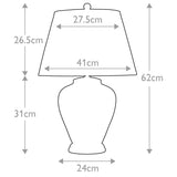 Elegant Porcelain Leaves Table Lamp in Brown and Gold