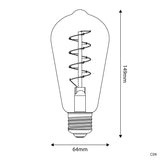 LED Golden Light Bulb E27 4W 1800K (BBC04)