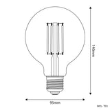 LED Light Bulb Clear Globe E27 7W 2700K (BBT03)