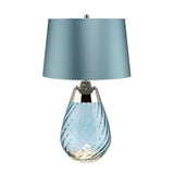 Lena Dual-Lit Blue Glass and Duck Egg Table Lamp