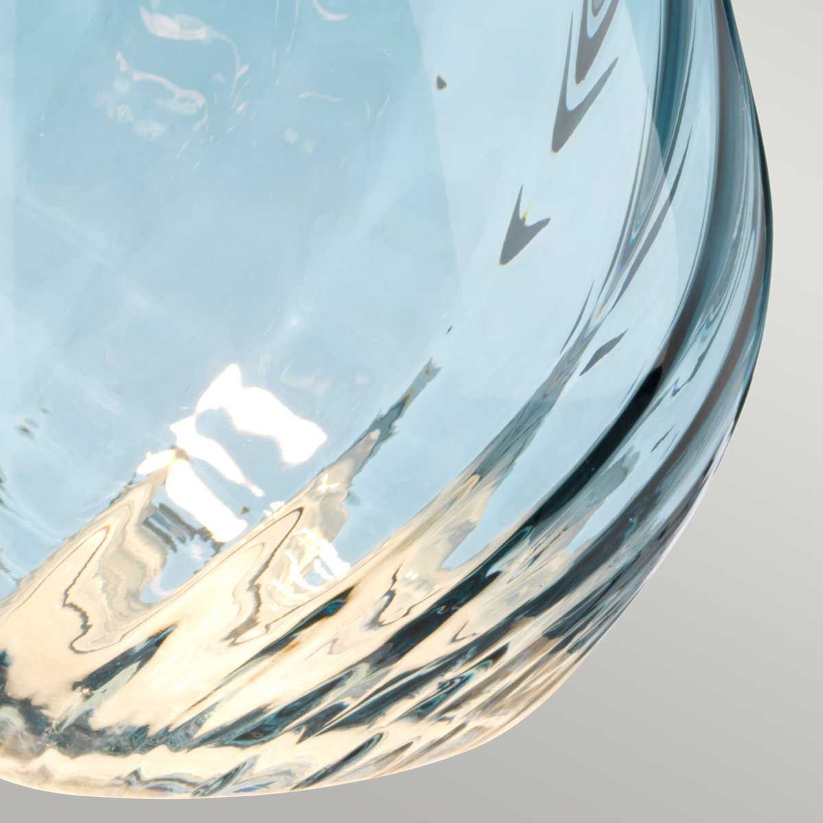 Lena Dual-Lit Blue Glass and Duck Egg Table Lamp