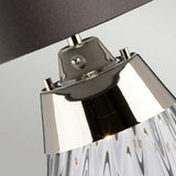 Lena Dual-Lit Smoke Glass & Slate Shade Table Lamp