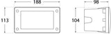 Leti 200 3W GX53 LED CCT, Recess Bricklight, Black/Opal