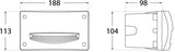 Leti 200 HS 3W GX53 LED CCT, Recess Bricklight, Black/Opal