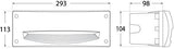 Leti 300 HS 2x3W GX53 LED CCT, Recess Bricklight, Black/Opal
