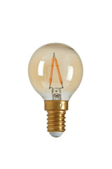 Amber Glow Dimmable LED Bulb E14 2W Ø4x7 cm