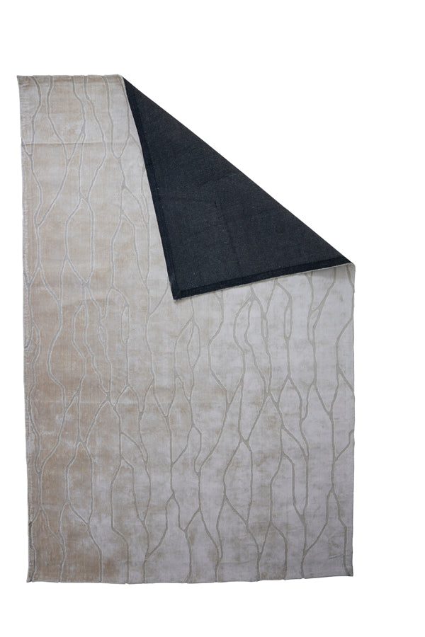 Contemporary Latis Light Grey and Brown Area Rug (300x200 cm)