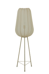 Elegant Tripod Floor Lamp with Plumeria Sand Finish - Ø42x132 cm