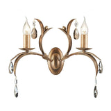 Lily Collection: Vintage Bronze Elegance Wall Sconce