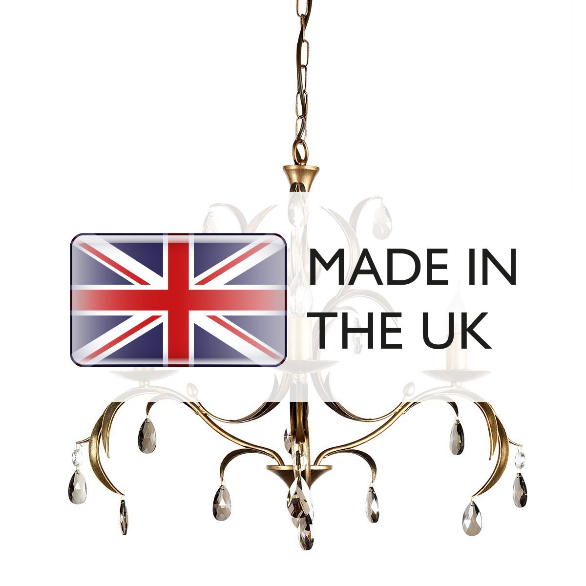 Elegant Lily 3-Light Chandelier in Deep Metallic Bronze with Smoked Glass Accents