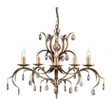 Lily Vintage Metallic Bronze 5-Light Chandelier
