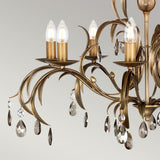 Exquisite Lily 8-Light Chandelier in Deep Metallic Bronze Finish