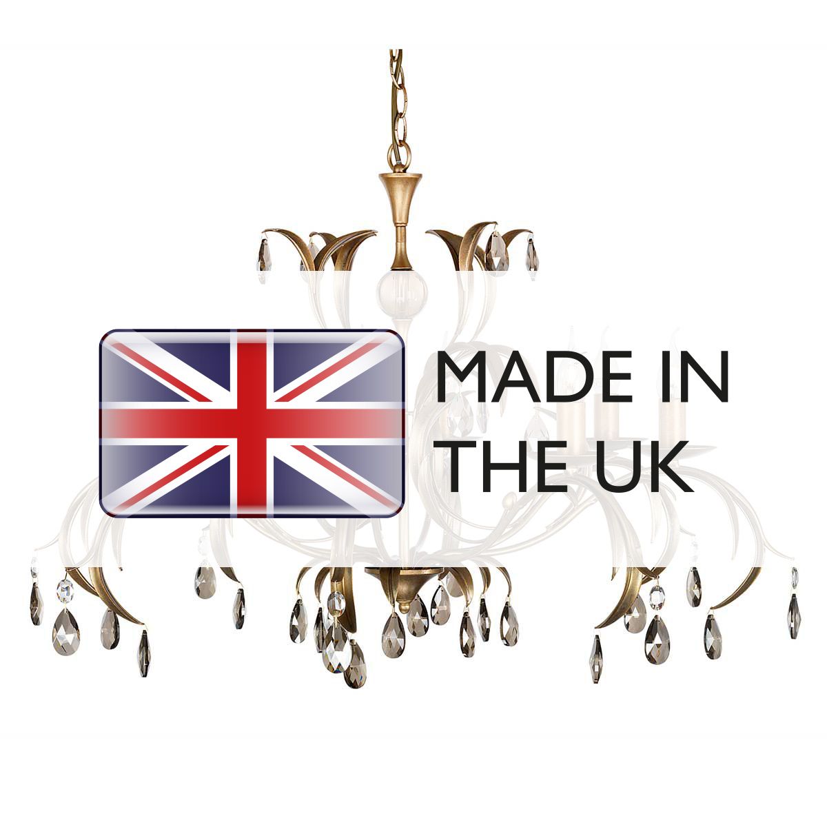 Exquisite Lily 8-Light Chandelier in Deep Metallic Bronze Finish