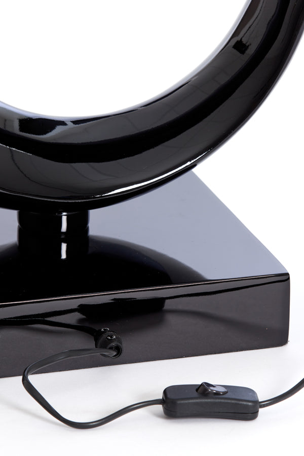 Elegant Tall Black Lamp Base 37x26x99 cm