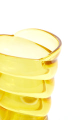 Sunlit Amber Glass Tealight Holder 10.5x7x12.5 cm