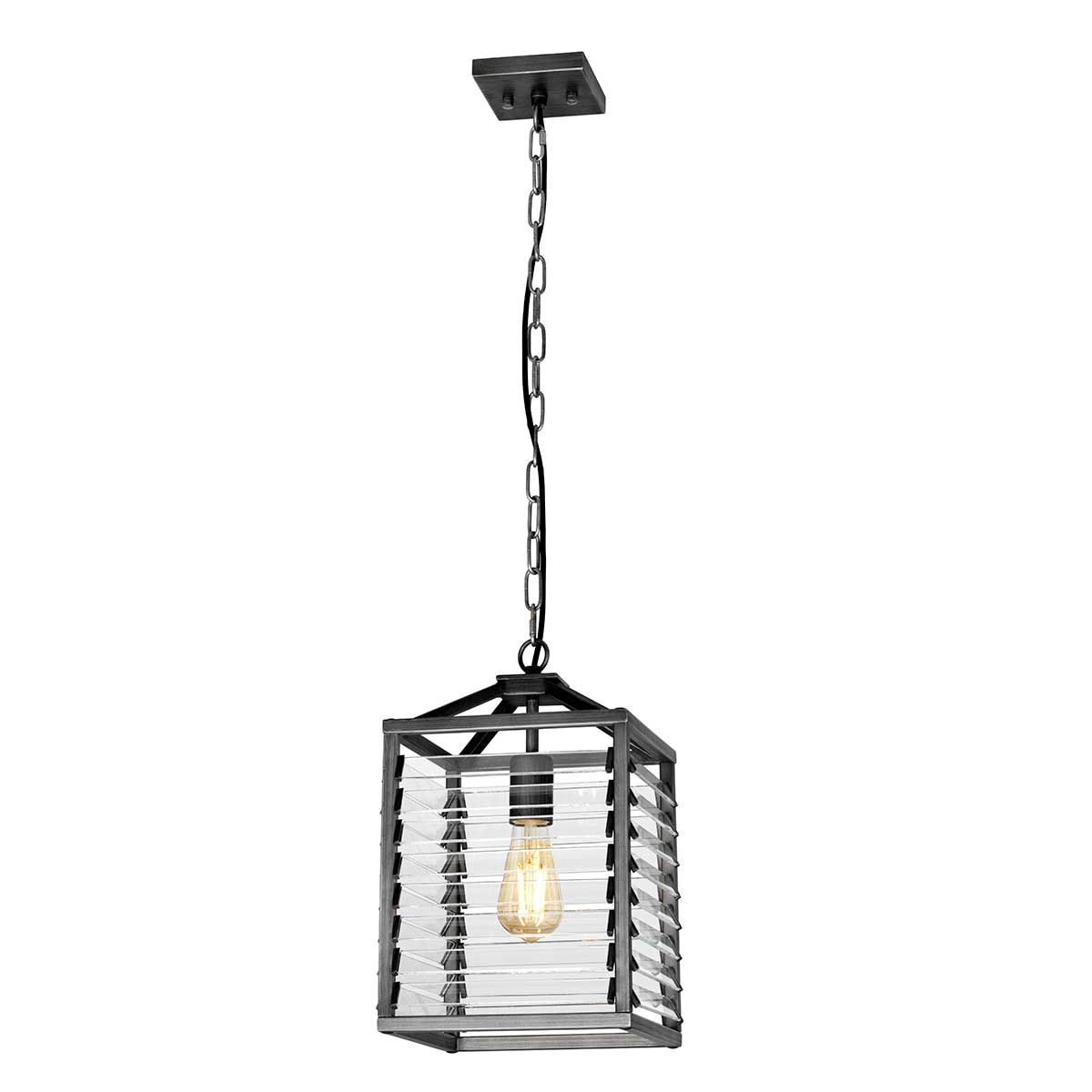 Gunmetal Elegance: Louvre Pendant Light