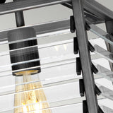 Gunmetal Elegance: Louvre Pendant Light