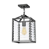 Gunmetal Elegance: Louvre Pendant Light