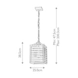 Gunmetal Elegance: Louvre Pendant Light