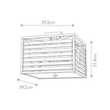 Louvre Quad Light Industrial Flush Mount