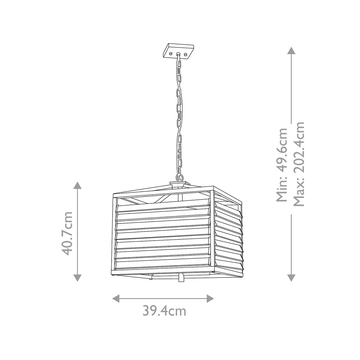 Louvre Industrial Elegance 4-Light Pendant