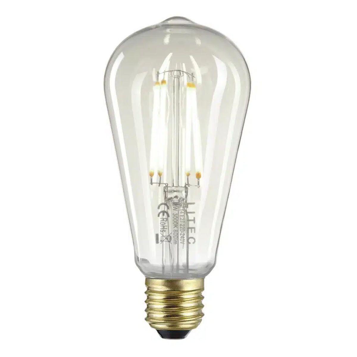 Clear Edison LED E27 Lamp Clear Glass