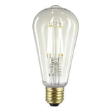 Clear Edison LED E27 Lamp Clear Glass