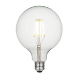 Large White Globe LED E27 Lamp Clear Glass