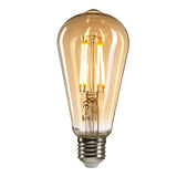 Litec Vintage E27 Amber Glass LED Bulb