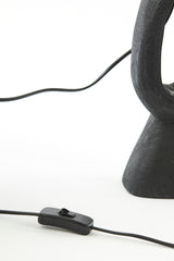 Django Wood Matte Black Lamp Base 11x9x45 cm