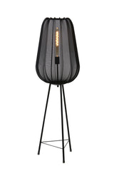 Elegant Black Tripod Floor Lamp Ø42x132 cm - Plumeria Design